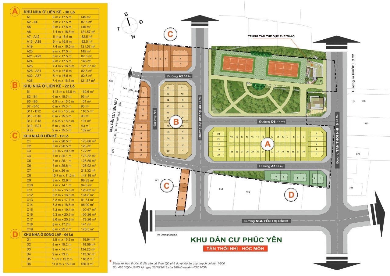 Dự án Phúc Yên Hóc Môn
